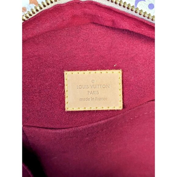 LOUIS VUITTON Takashi Murakami White Multicolor Claudia Speedy Satchel Shoulder - Picture 16 of 16